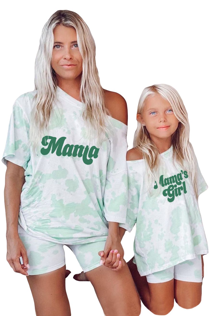 Mama’s girl Tie-dye Print Lounge Set